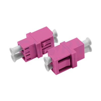 LC OM4 DX High-Low Fiber Optic Adapter